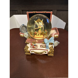 Vintage Disney's Tinkerbell Snow Globe / Music Box -plays “You Can Fly” RARE